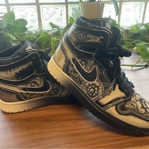 Nike Air Jordan 1 Zoom High, Rare Día de los Muertos 2023, sz 6 mens